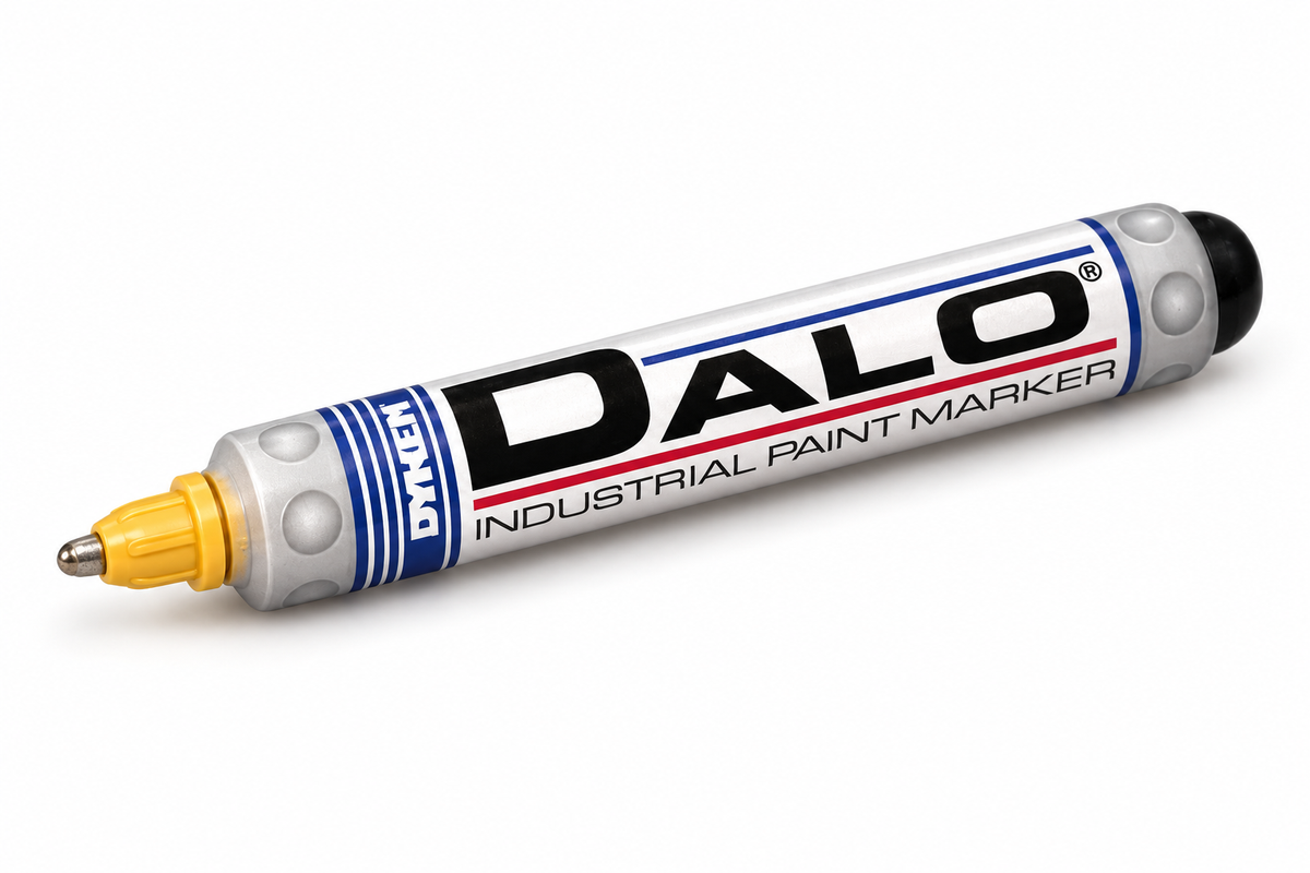 DALO Yellow Textile Marker – Medium Point Metal Ball Tip