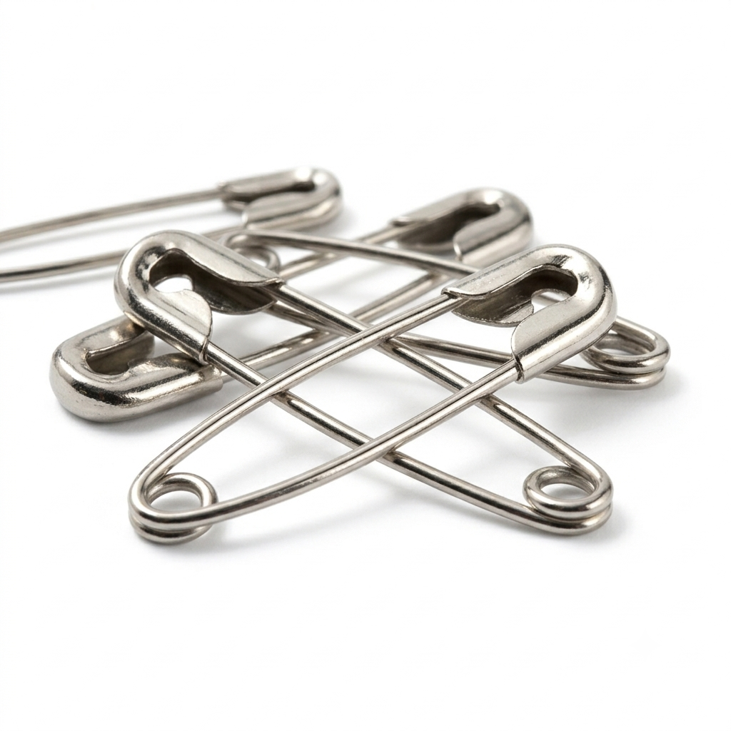 SUPREME Nickel-Plated Closed Safety Pins 1-1/6 Inch – 10 Gross Bulk Pack | Garment & Sewing Supplies
