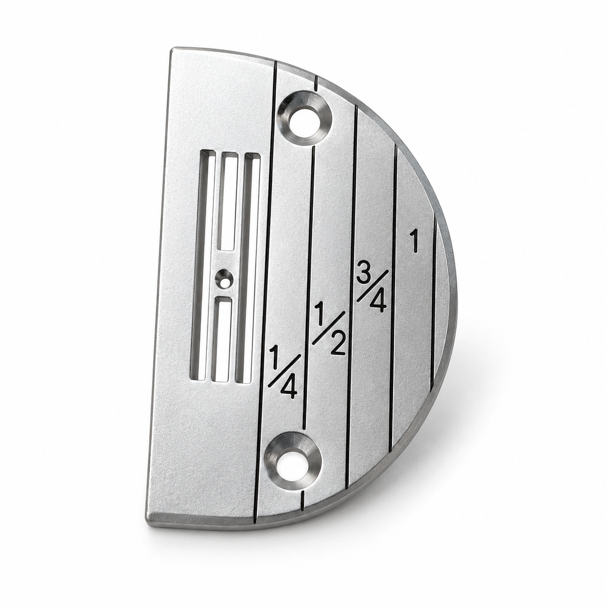 Superior Silver Needle Plate with Line Gauge for Singer Sewing Machines
