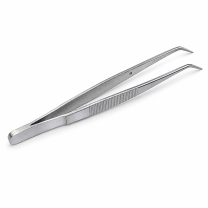 Superior Deluxe 6-Inch Bent-Tip Tweezers for Sewing & Threading