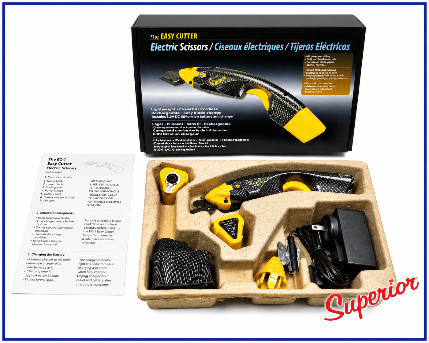 EC-1 Easy Cut 1/2-Inch Electric Cordless Scissor Kit