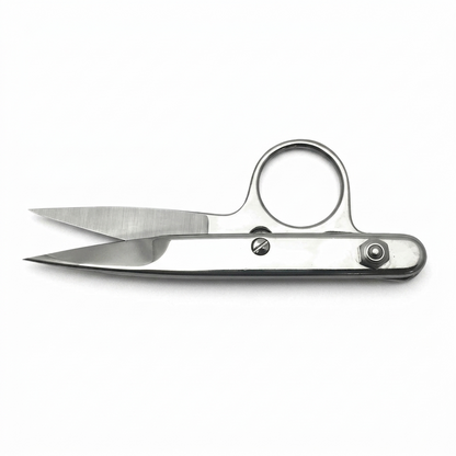 Kretzer Professional Ball-Bearing Thread Clip (Bright Chrome Finish) – Italian Precision Spring-Action Thread Snips & Trimming Nippers | Industrial Sewing & Cutting Room Supplies