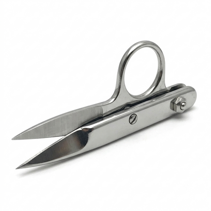Kretzer Professional Ball-Bearing Thread Clip (Bright Chrome Finish) – Italian Precision Spring-Action Thread Snips & Trimming Nippers | Industrial Sewing & Cutting Room Supplies