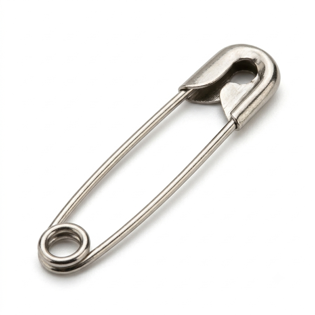 SUPREME Nickel-Plated Closed Safety Pins 1-1/6 Inch – 10 Gross Bulk Pack | Garment & Sewing Supplies