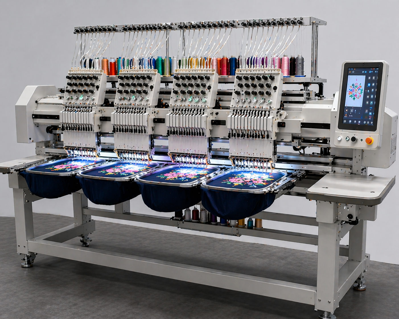 Professional Multi-Needle Embroidery System