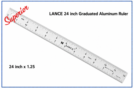 Lance 24-inch Graduated Aluminum Ruler