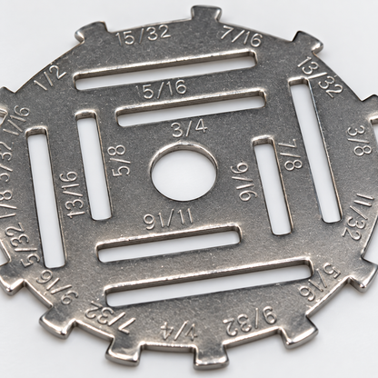 Superior Multipurpose Metal Sewing Gauge – Seam Allowance & Hem Measuring Tool