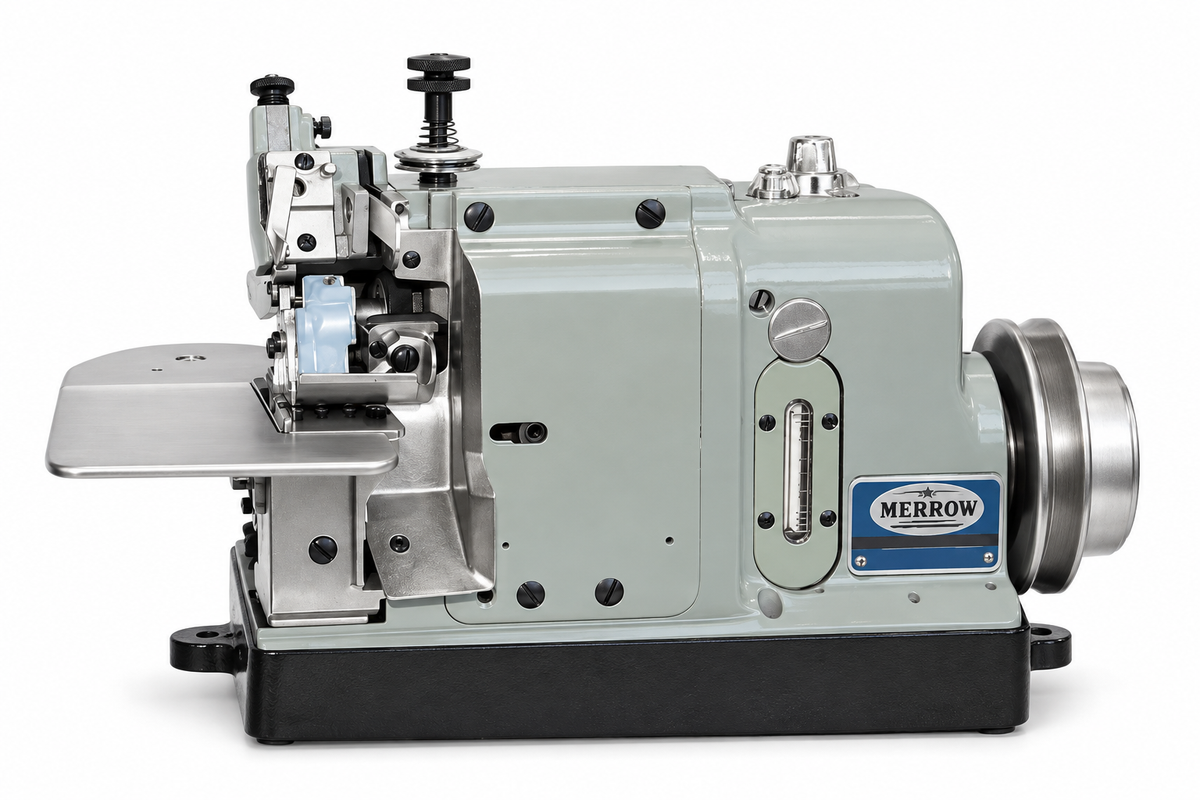 Merrow Differential Feed Gap Seaming Machine – 5/8 Flat Stitch, 1/8 Fabric Gap