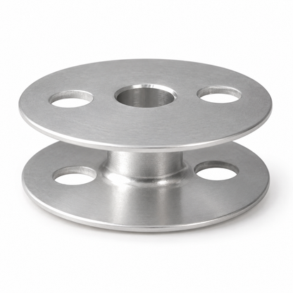 Superior Large-Capacity Aluminum Bobbin, 4-Hole Design — for Compatible JUKI Machines