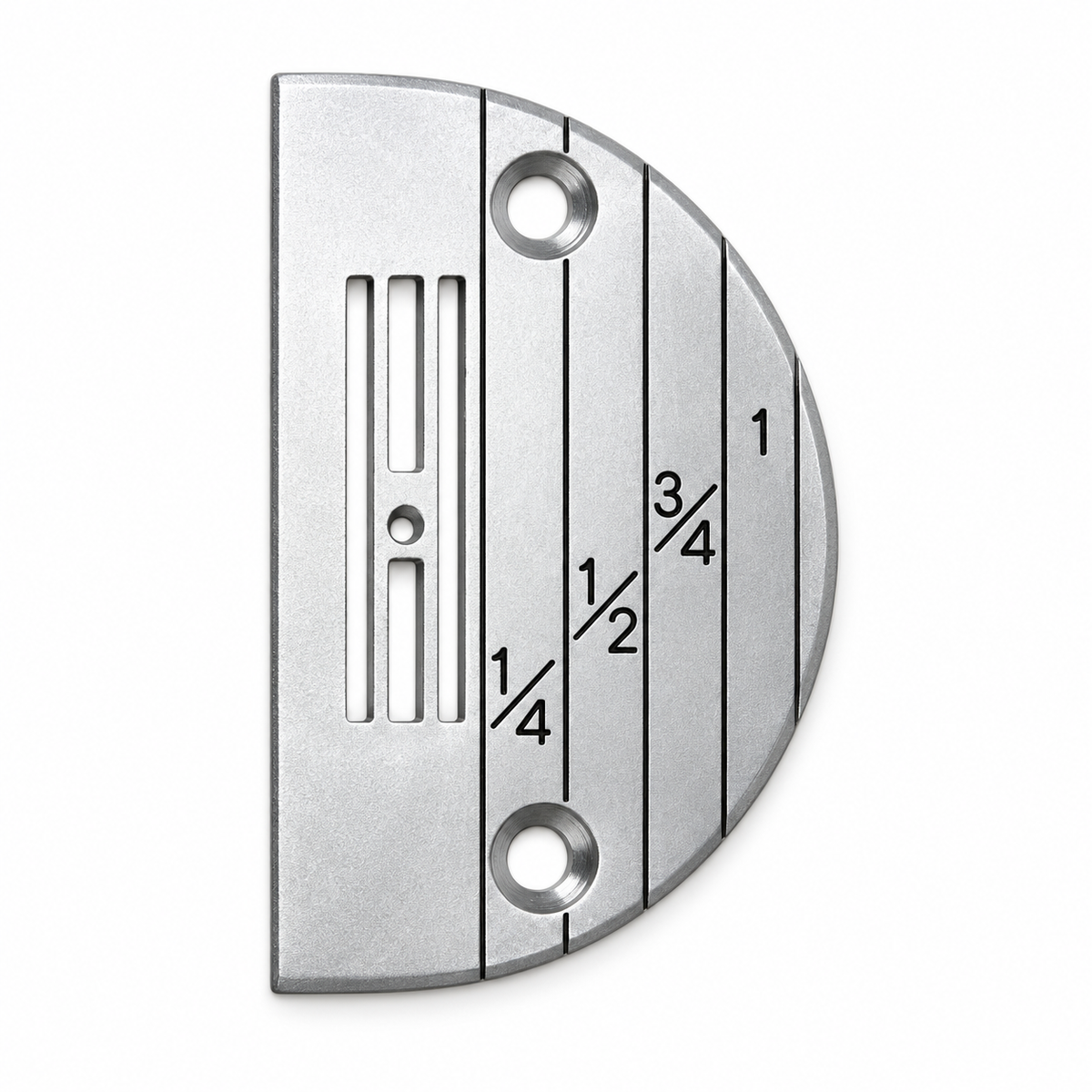 Superior Silver Needle Plate with Line Gauge for Singer Sewing Machines