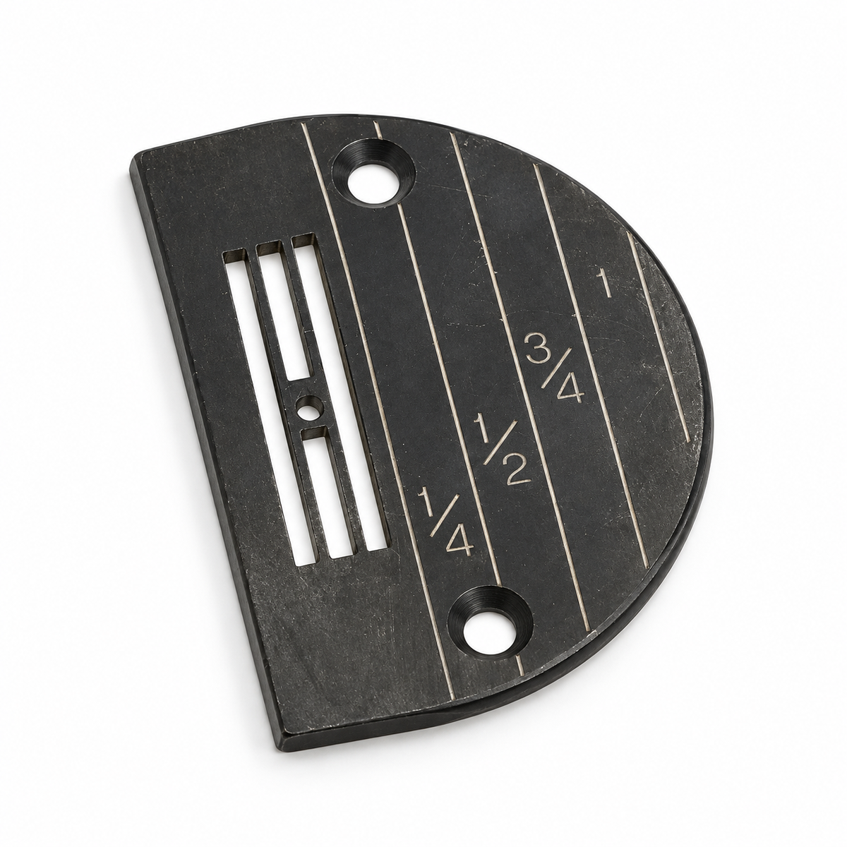 Superior Black Line-Gauge Chain-Off Needle Plate for Singer – Light to Medium