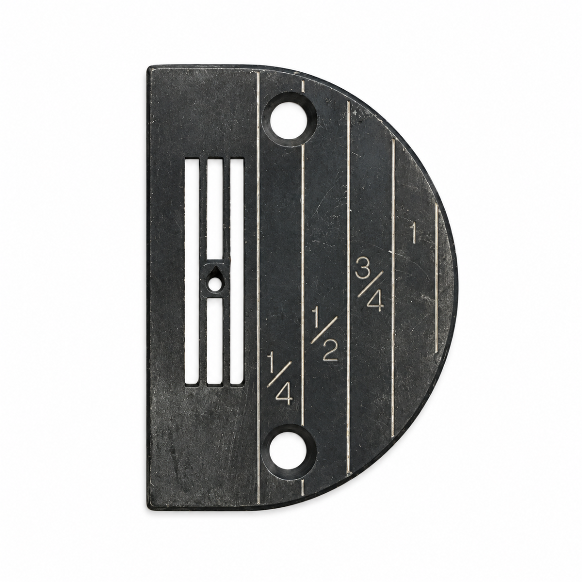 Superior Black Line-Gauge Chain-Off Needle Plate for Singer – Light to Medium